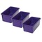 Romanoff Storage Bin, Purple, 3 PK ROM12106 - alternate 1